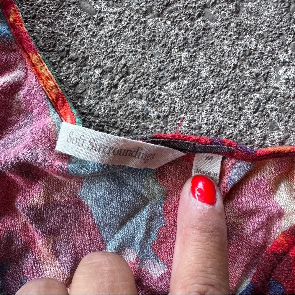 Soft Surroundings Printemps Floral Midi Dress - Picture 4 of 5
